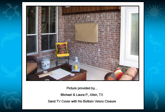 Solid Color TV Cover. 18 Colors to choose from. Click here.